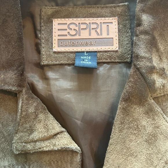 Esprit Jackets & Coats Esprit 0 Chestnut Brown Leather Fringe